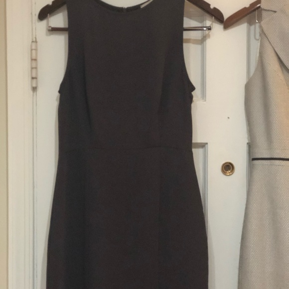 Everly Grey Dress with Slit size 2 - Picture 4 of 6